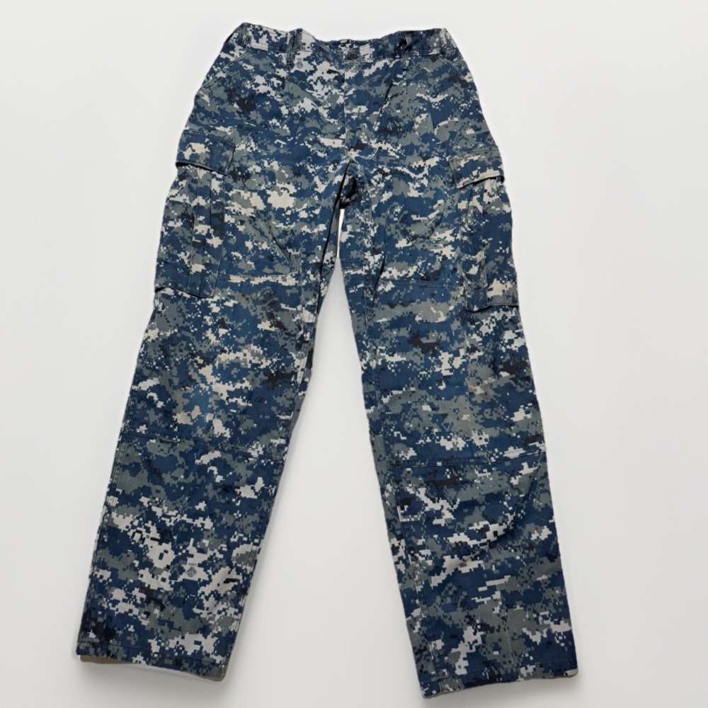 authentic us military‎ navy digital print camo pants, men's waist 26-29" #1466